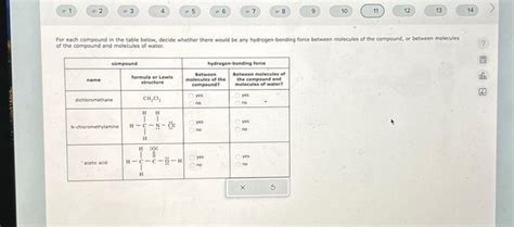 [solved] For Each Compound In The Table Below Decide Whet