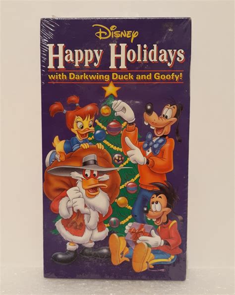 Happy Holidays With Darkwing Duck And Goofy Vhs Etsy