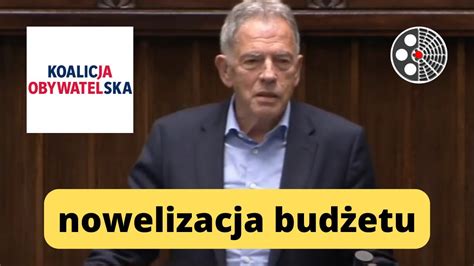 Dariusz Rosati o zmianie ustawy budżetowej na rok 2023 YouTube