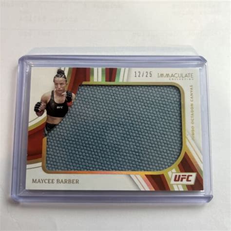 Panini Immaculate Ufc Maycee Barber Jumbo Octagon Canvas Patch