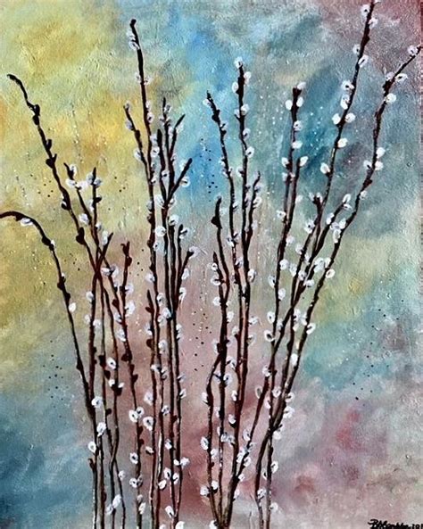 Pussy Willows Painting By Barbara Cantelon Fine Art America