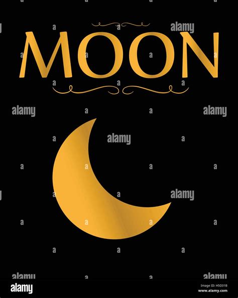 Moon Poster Concept Design Stock Vector Image & Art - Alamy