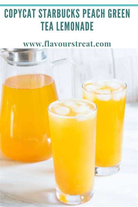 Iced Peach Green Tea Lemonade Recipe Flavours Treat