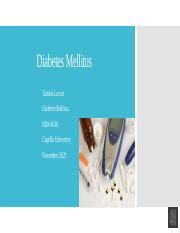 Diabetes Mellitus Week 7 Final 2373 Pptx Diabetes Mellitus Tamela