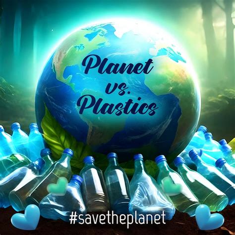 Premium Photo Planet Vs Plastics Theme Social Media Post Earth Day