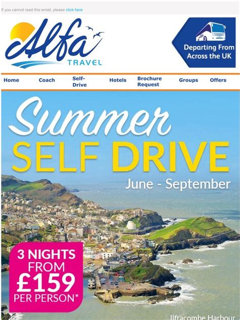 Alfa Travel Ltd Sensational Summer Self Drive Breaks Milled