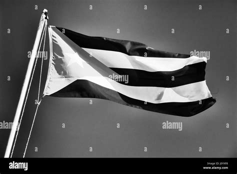 Flag Of The Cuba Black And White Stock Photos And Images Alamy