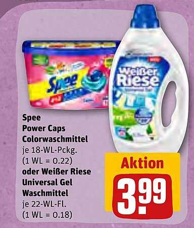 Spee Power Caps Colorwaschmittel Oder Wei Er Riese Universal Gel