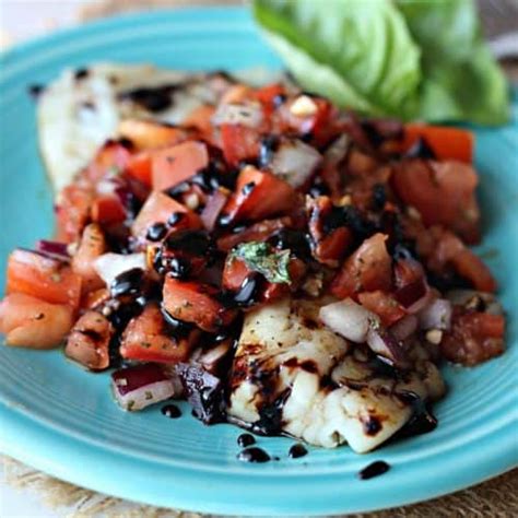 Bruschetta Tilapia With Balsamic Glaze Belle Of The Kitchen