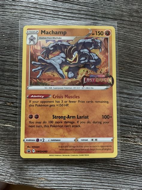 Mavin Machamp SWSH243 Holo Rare Lost Origin Stamped Black Star