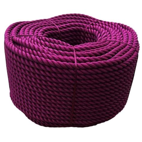 28mm Synthetic Maroon Decking Rope 220 Metre Coil RopeServices UK