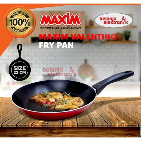 Jual WAJAN PENGGORENGAN MAXIM VALENTINO FRY PAN 22 CM Shopee Indonesia