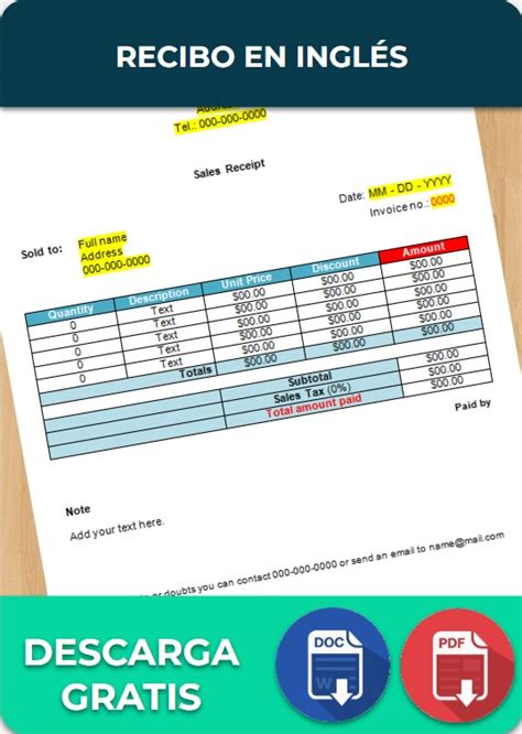 Formatos Para Empresas Y Negocios En Ingl S Ejemplos Y Plantillas