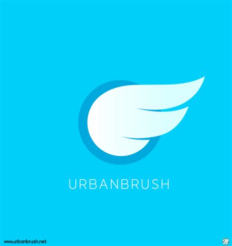 날개 로고 일러스트 Ai 다운로드 Download Wing Logo Illustration Urbanbrush