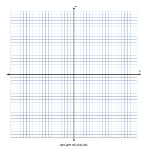 Grid Paper Printable Quadrant Coordinate Graph Paper Templates