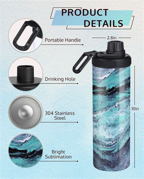 Snapklik Pack Sublimation Water Bottle Blanks Oz