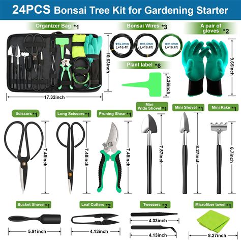 Bonsai Tools Kit Pcs Bonsai Tree Kit Tools For Beginners Bonsai