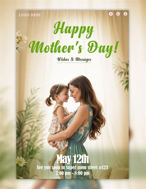 Premium Psd Mothers Day Template Design