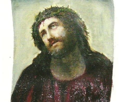 Restoration of Jesus Fresco Fail (3 pics)