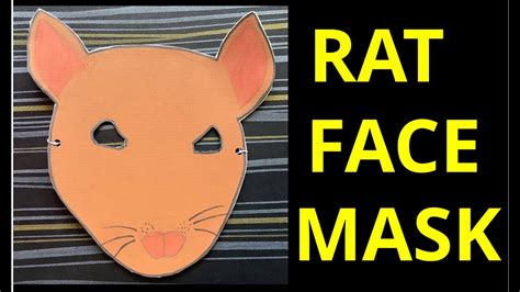 Rat Face Mask Rat Mask How To Make Rat Mask Rat Mask Making