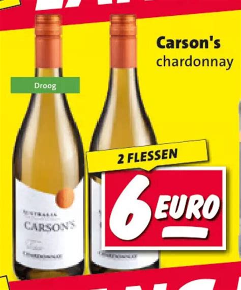 Carson S Chardonnay Flessen Aanbieding Bij Nettorama