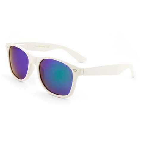 Mlc Eyewear Owen Polarized Retro Horn Rimmed Fashion Sunglasses In White