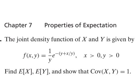 Solved Chapter 7 Properties Of Expectation The Joint