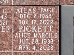 Alice Marcile Mullins Pickett 1933 2023 Mémorial Find a Grave