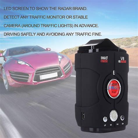 Detector De Radar De Carro V Graus Aviso Bil Ngue Laser Led Led