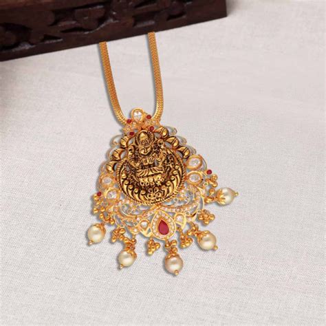 Buy Kt Adorable Lakshmi Devi Gold Pendant Vg Online From