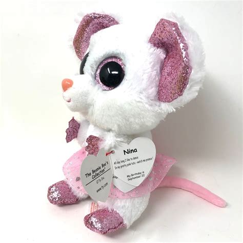 Ty Beanie Boos Nina The Ballerina Mouse Plush Toy 6 Etsy