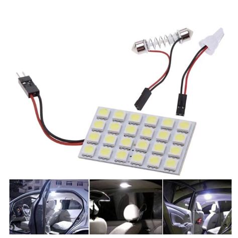 12v 24 Smd 18 24 36 48 แอลอีดีรถยนต์ภายในการอ่านรูปทรงกลมแผงโคมไฟหลอดไฟ Led สีขาวอัตโนมัติแผง