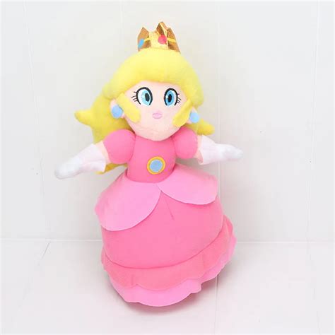 12 30cm Super Mario Bros Princess Peach Plush Doll Stuffed Kids Toys