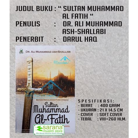 Jual BUKU SULTAN MUHAMMAD AL FATIH SANG PENAKLUK KONSTANTINOPEL