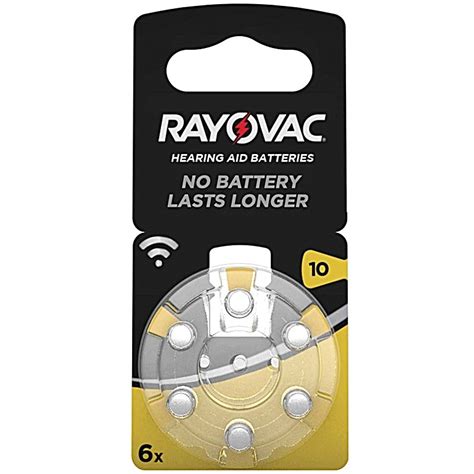 Rayovac Piles Pour Appareils Auditifs Typ Emballage Pcs