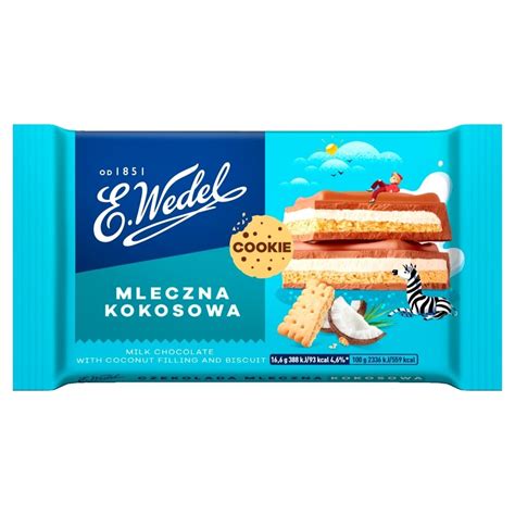 E Wedel Cookie Czekolada Mleczna Z Nadzieniem Kokosowym I Herbatnikiem