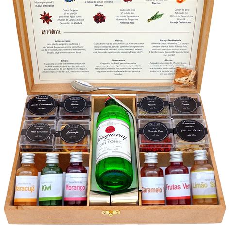 Kit Gin T Nica Tanqueray Especiarias Xarope Dosador