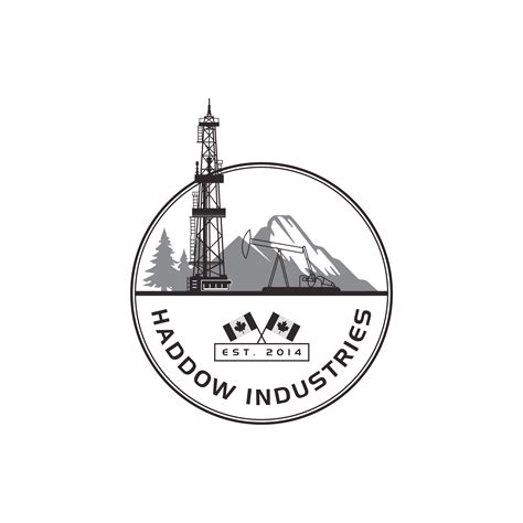 Serious Masculine Oilfield Logo Design For Haddow Industries By Md