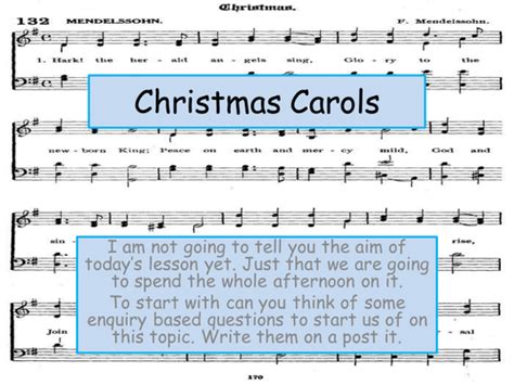 Traditional Christmas Carols Christian Concepts Teaching Resources