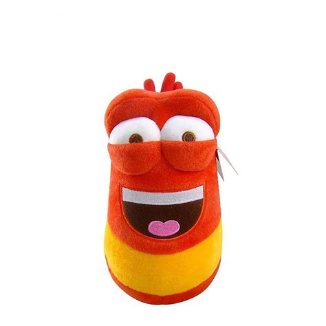 Larva Fofa E Divertida Larva Plush Toy Toy Doll 9 Polegadas Vermelho