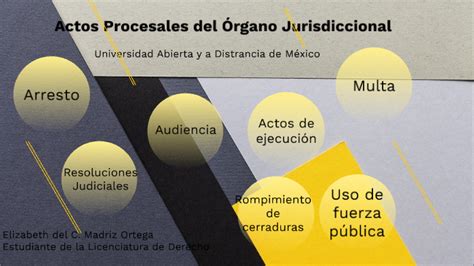 Actos Procesales Del Organo Jurisdiccional By Elizabeth Del Consuelo