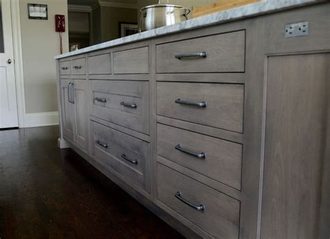 Staining Maple Cabinets Spaces Transitional With White Kitchen