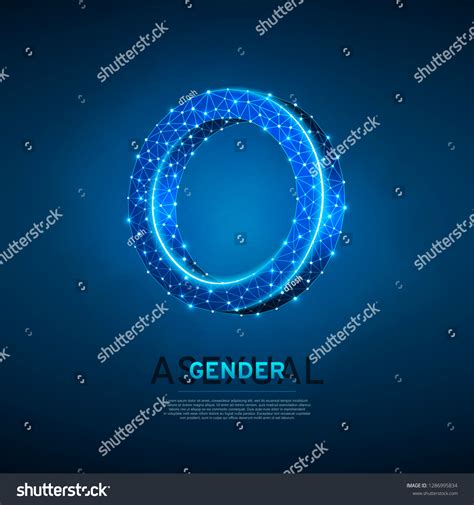 Asexuality Intersex People Symbols Wireframe Digital Stock Vector Royalty Free 1286995834