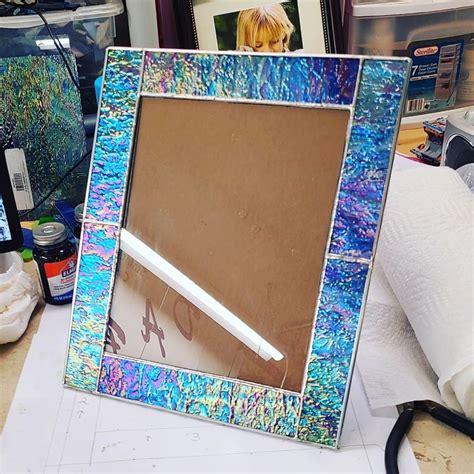 Custom Made Stained Glass 8x10 Picture Frame Etsy