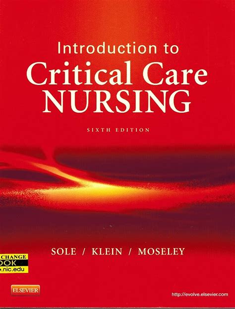 Introduction To Critical Care Nursing Sole Introduction To Critical