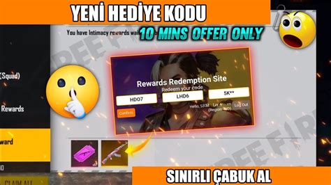 FREE FİRE YENİ PROMO KOD GELDİ HEMEN AL FREE FİRE REDEEM CODE