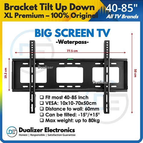 Jual Bracket TV Plasma Curved UHD 4K 8K 80 75 70 65 60 55 50 Inch