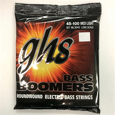 Ghs Bass Boomers Bass Strings 4 String Long Scale Med Light 45 100