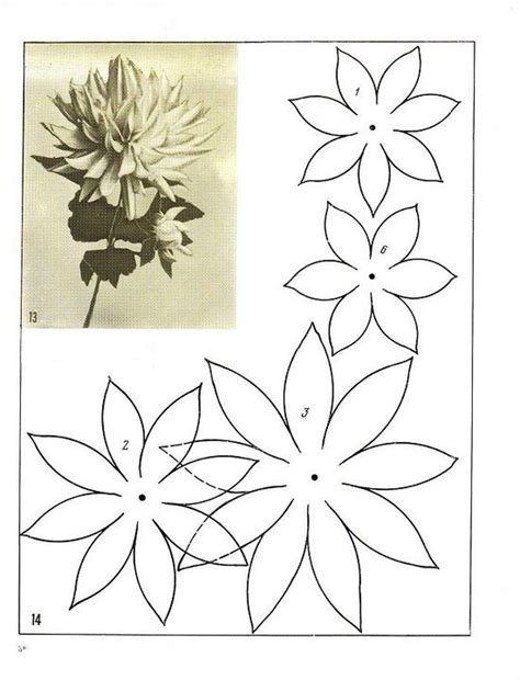описание изготовления цветов из ткани14 | Paper flower kit, Paper ...