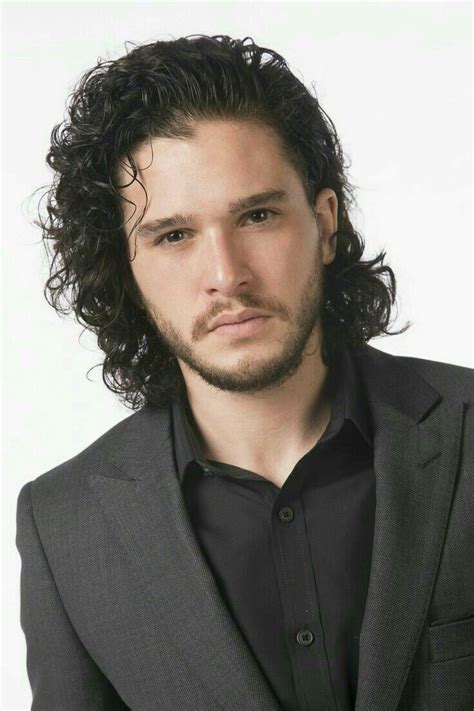 Kit Harington 😈 Aka Jon Snow On Hbos Got 🐺🐺 Flow Hairstyle Men Long